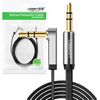 Ugreen płaski kabel przewód audio AUX 3,5 mm mini jack 1m srebrny (10597)