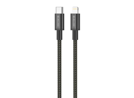 JELLICO kabel B28 USB-C - Lightning PD 30W 0.3M Czarny
