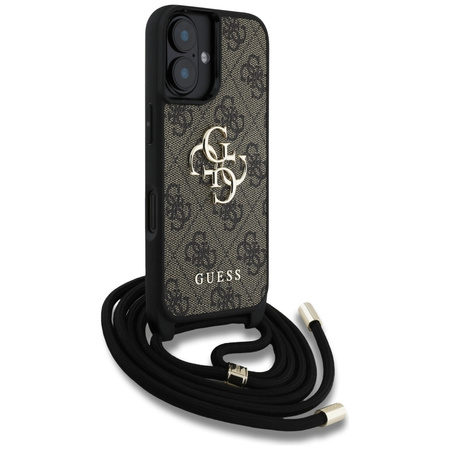 GUESS ETUI DO TELEFONU IPHONE 16 PLUS 4G BIG LOGO CORD STAP CROSSBODY MODNE
