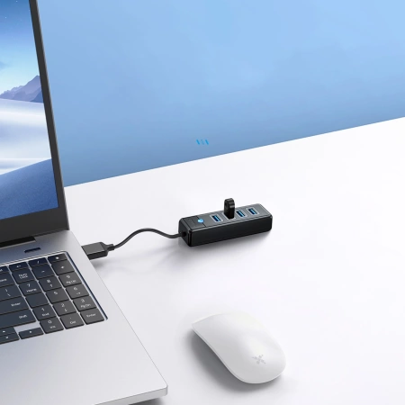 ORICO HUB WIELOFUNKCYJNY PW4U-U3 DO LAPTOPA 4x USB-A 3.0 ZŁĄCZE DO URZĄDZEŃ