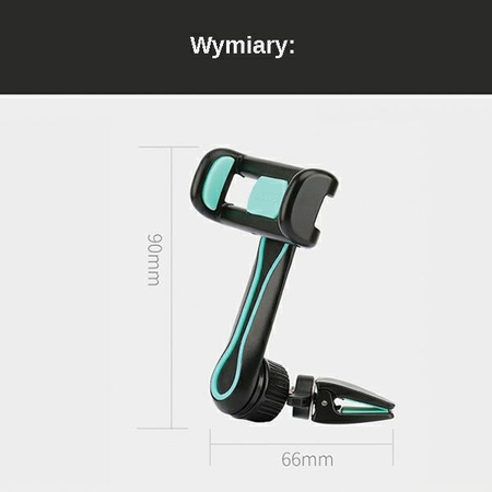 USAMS UCHWYT TUIYERFX SERIES DO KRATKI WENTYLACYJNEJ TELEFONÓW SAMOCHODOWY