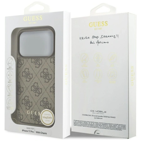 GUESS ETUI CASE DO IPHONE 17 PRO 4G CHARMS COLLECTION MAGSAFE