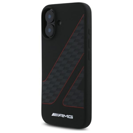 MERCEDES ETUI HARDCASE DO IPHONE 16 6,1 DO MAGSAFE CHECKERED FLAG PATTERN
