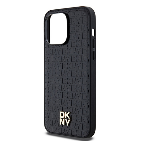 DKNY POKROWIEC LEATHER CASE DO IPHONE 13 PRO Z DO MAGSAFE I LOGO METALOWYM