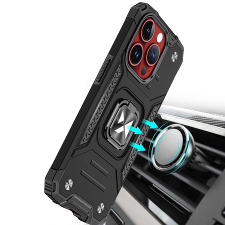 WOZINSKY RING ARMOR ETUI DO IPHONE 15 PRO Z UCHWYTEM PANCERNE I WODOODPORNE