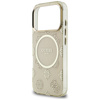 Etui Guess IML Peony Dot MagSafe do      iPhone 17 Pro beżowy