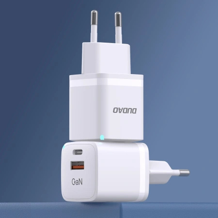 DUDAO ŁADOWARKA SIECIOWA GAN 33W PPS USB C/USB DO TELEFONÓW SZYBKIE