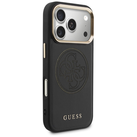 Etui Guess Perforated 4G MagSafe do      iPhone 17 Pro Max czarny