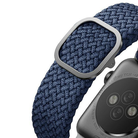 UNIQ pasek Aspen Apple Watch 40/38/41mm Series 4/5/6/7/8/SE/SE2 Braided niebieski/oxford blue