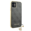 Etui Guess GUHCN61GF4GGR na iPhone 11 / Xr grey/szary 4G Charms Collection