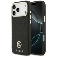 GUESS ETUI GRAINED STRASS LOGO MAGSAFE DO IPHONE 17 PRO MAX Z SYSTEMEM