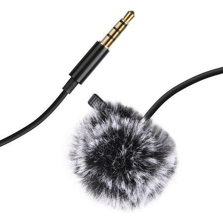 PULUZ MIKROFON KRAWATOWY LAVALIER DO SMARTFON LAPTOP KAMERA 35MM 15M KABEL