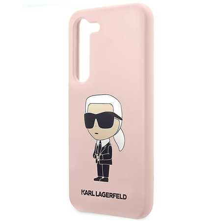 Etui Karl Lagerfeld KLHCS23MSNIKBCP S23+ S916 hardcase - różowe Silicone Ikonik