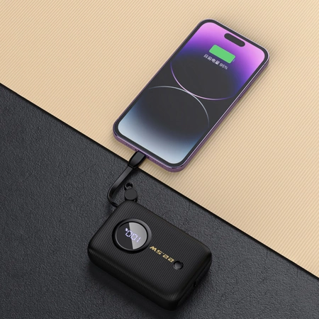 Powerbank Dudao K14 USB-A / USB-C 10000mAh - czarny