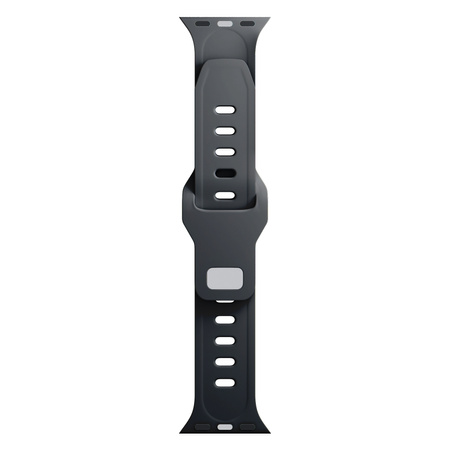 42/44/45/46/49 mm Black (big) - 3mk Silicone Watch Strap for Apple