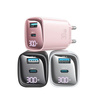 USAMS ŁADOWARKA SIECIOWA CC229 30W USB-C USB-A DO TELEFONÓW APPLE IPHONE
