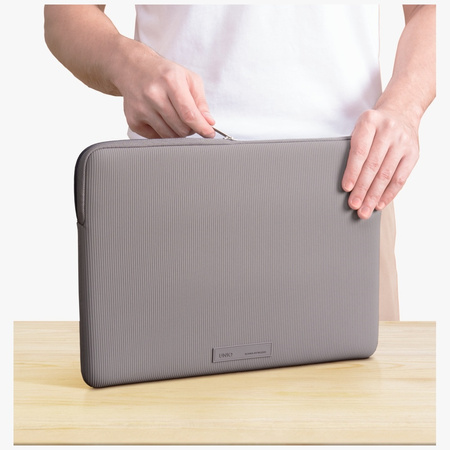 Torba na laptopa UNIQ Cyprus Ridge       Edition Laptop Sleeve 16" water-resistant neoprene szary