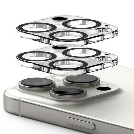 RINGKE OCHRONA APARATU DO IPHONE 16 PRO 16 PRO MAX 2-PACK WZMOCNIONA OSŁONA