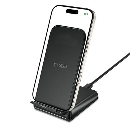 TECH-PROTECT ŁADOWARKA QI15W-S2 BEZPRZEWODOWA 15W DO SMARTFONÓW I TELEFONÓW