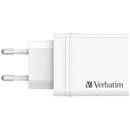 VERBATIM ŁADOWARKA 30W 3xUSB-A USB-C DO TELEFONÓW Z SYSTEMEM ANDROID PD 3.0