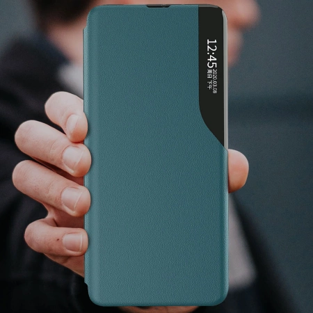 HURTEL ECO LEATHER VIEW CASE ETUI DO SAMSUNG GALAXY A22 4G OCHRONA Z KLAPKĄ