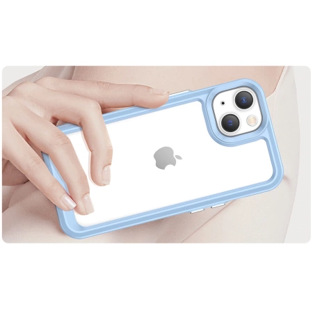 HURTEL ETUI OUTER SPACE DO IPHONE 14 PLUS POKROWIEC OCHRONNY Z ŻELOWĄ RAMKĄ