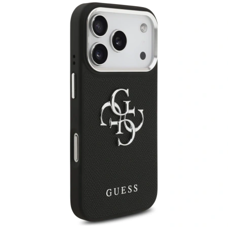 GUESS ETUI DO IPHONE 17 PRO GRANULOWANE LOGO 4G MAGNETYCZNE Z LOGO