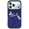 Etui Karl Lagerfeld IML Choupettes Karl  Script Logo MagSafe do iPhone 17 Pro niebieski