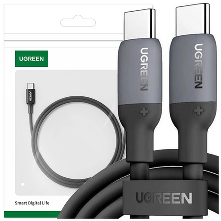 Kabel Ugreen US563 USB-C / USB-C PD 60W z silikonu 2m - szary