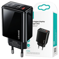 USAMS ŁADOWARKA SIECIOWA 1xUSB-C 1xUSB T40 DO APPLE DO LIGHTNING PD3.0
