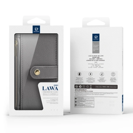 DUX DUCIS ETUI DO IPHONE 16 LAVA CASE SKÓRZANE Z MAGNETYCZNYM ZAMKNIĘCIEM