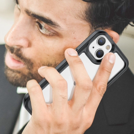 HURTEL ETUI OUTER SPACE CASE DO IPHONE 14 PLUS Z RAMKĄ ŻELOWĄ OCHRONNE