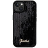 Etui Guess Sequin Script Metal na iPhone 14 / 15 / 13 - czarne