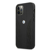Etui BMW BMHCP12MRSPPK iPhone 12/12 Pro 6,1" czarny/black hardcase Leather Curve Perforate