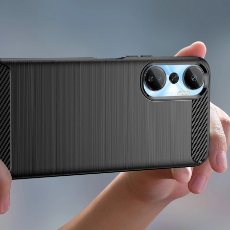 HURTEL POKROWIEC CARBON CASE SILIKONOWY DO INFINIX HOT 20 ELASTYCZNY KARBON