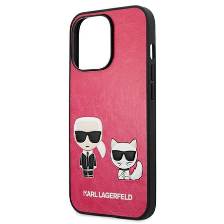 Karl Lagerfeld KLHCP13LPCUSKCP iPhone 13 Pro / 13 6,1" fuksja/fuchsia hardcase Ikonik Karl & Choupette