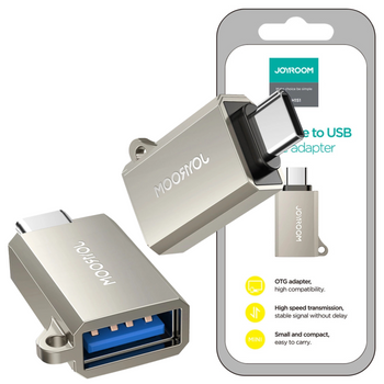 JOYROOM ADAPTER PRZEJŚCIÓWKA USB-C MĘSKI DO USB-A ŻEŃSKI S-H151 DO LAPTOPÓW