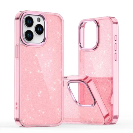 HURTEL ETUI GLITTER CASE DO IPHONE 16 PRO Z BROKATEM ZATRZYMUJĄCE ODSŁONY