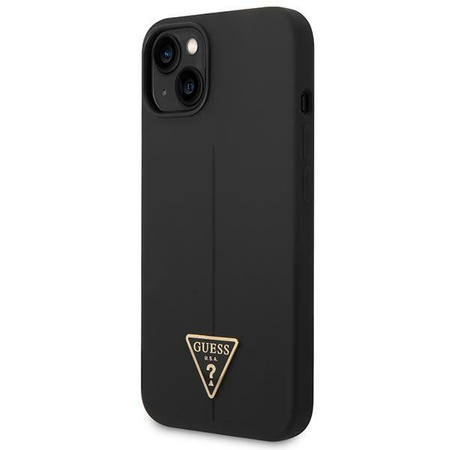 Guess GUHCP14MSLTGK iPhone 14 Plus 6,7" czarny/black hardcase Silicone Triangle