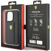 Etui Ferrari Grip Stand Metal Logo na iPhone 15 Pro Max - czarne
