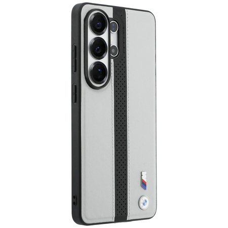 Etui BMW Perforated Stripe Logo MagSafe  do Samsung Galaxy S26 Ultra szary