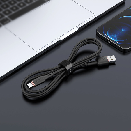 Acefast kabel MFI USB - Lightning 1,2m, 2,4A czarny (C2-02 black)