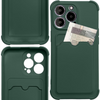 Card Armor Case etui pokrowiec do iPhone 12 Pro portfel na kartę silikonowe pancerne etui Air Bag zielony