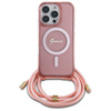 GUESS CASE HARDCASE DO IPHONE 16 PRO MAX 6.9” CROSSBODY CORD Z MAGNETEM