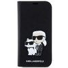 Etui Karl Lagerfeld KLBKP14LSANKCPK na iPhone 14 Pro bookcase - czarne Saffiano Karl&Choupette