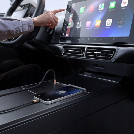 MCDODO KABEL USB-C SZYBKIE ŁADOWANIE USB TYP C 5A 100W 1M LED ZŁOTY