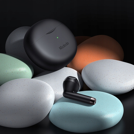 MCDODO SŁUCHAWKI BEZPRZEWODOWE DOUSZNE BLUETOOTH 5 Z MIKROFONEM ETUI CZARNE