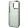 Etui Guess GUHMP14XSBPLA na iPhone 14 Pro Max 6.7" zielony/khaki Silicone Logo Plate MagSafe