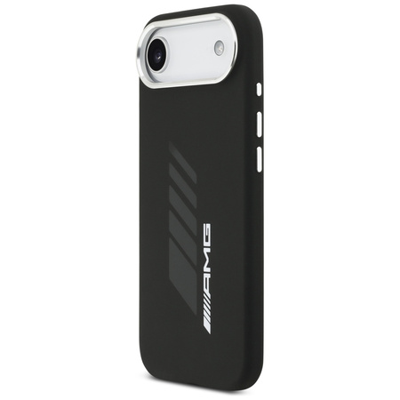 Etui AMG Silicone Oversize Rhombs        MagSafe do iPhone Air czarny