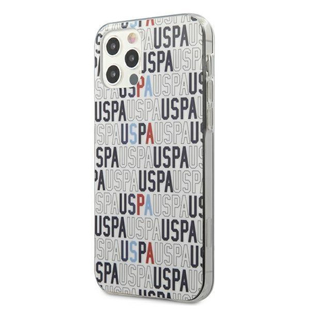 Etui U.S. Polo Assn. Logo Mania Collection na iPhone 12 / iPhone 12 Pro - białe